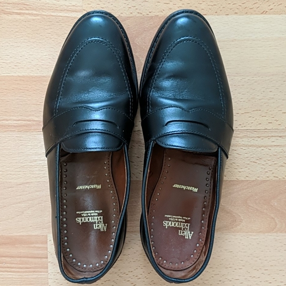allen edmonds black loafers